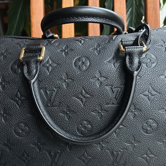 LOUIS VUITTON Empreinte Speedy Bandouliere 30 Black - Picture 8 of 16